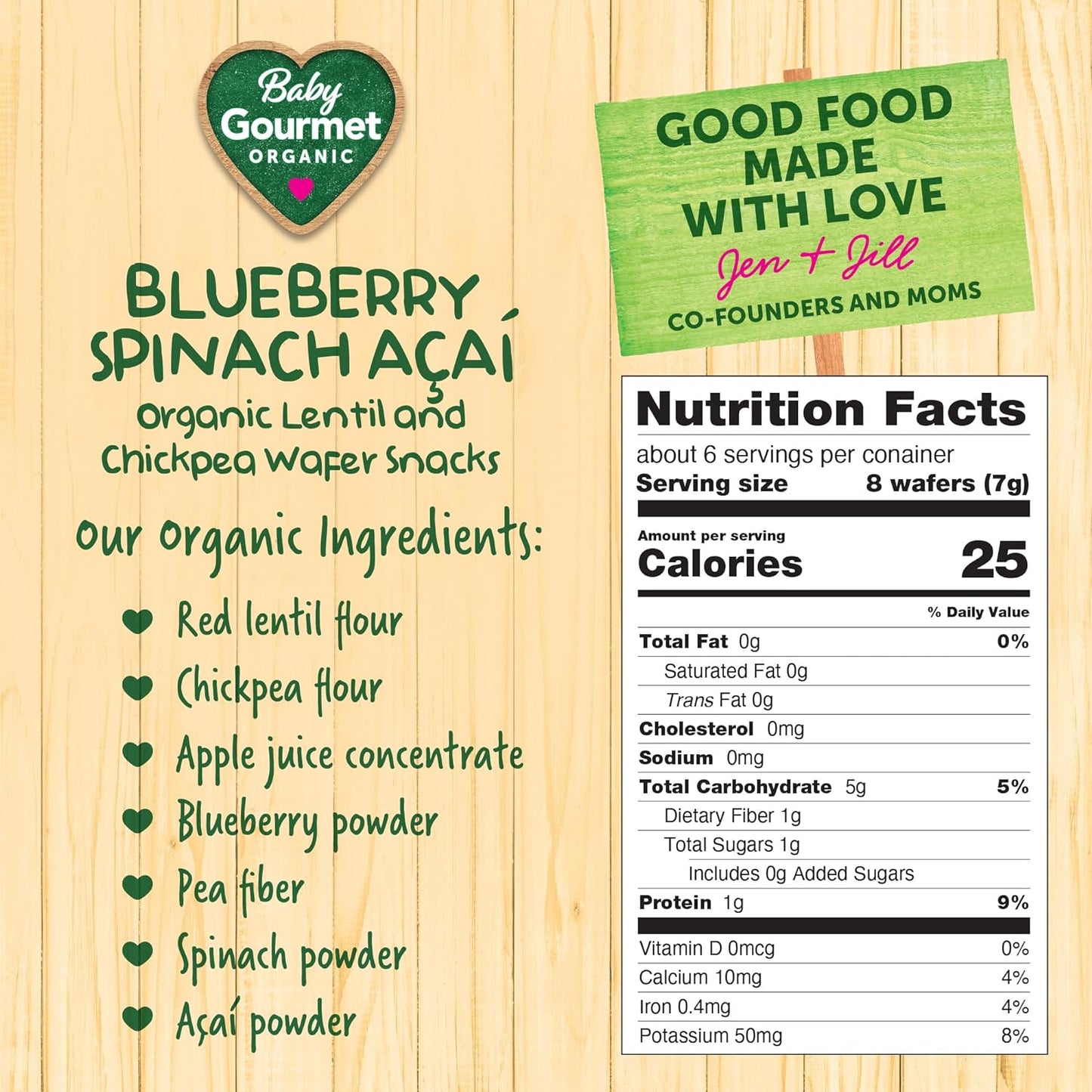 Organic Puff Snacks - Blueberry Spinach Açai - (1.4 Oz) 4-Pack