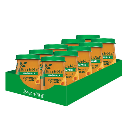 Naturals Stage 1 Baby Food, Butternut Squash, 4 Oz Jar (10 Pack)