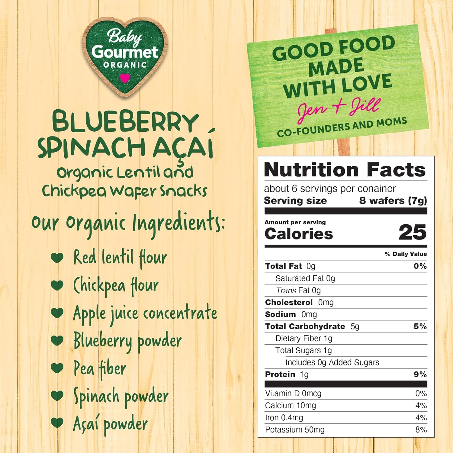 Organic Puff Snacks - Blueberry Spinach Açai - (1.4 Oz) 4-Pack
