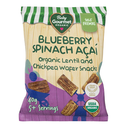 Organic Puff Snacks - Blueberry Spinach Açai - (1.4 Oz) 4-Pack